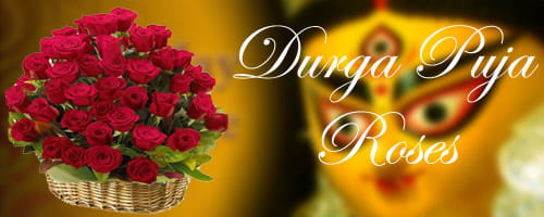 Durga Puja Roses to India