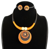Thread Work Paddy Jewelry Orange